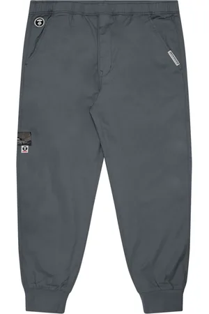 A Bathing Ape Logo-appliqué cotton track pants