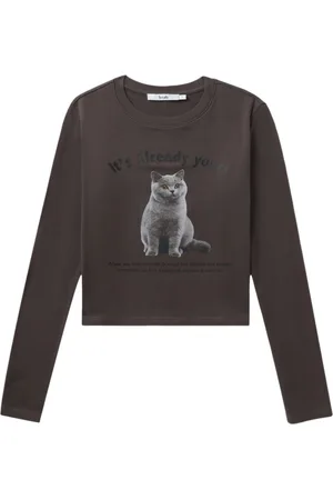 B+AB Graphic-print cotton sweatshirt