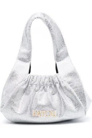 Patou Le Biscuit embellished satin bag