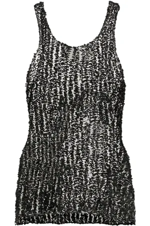 Maison Margiela Sheer open tank top