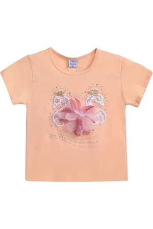 Mimi Tutu Swan-appliqué T-shirt