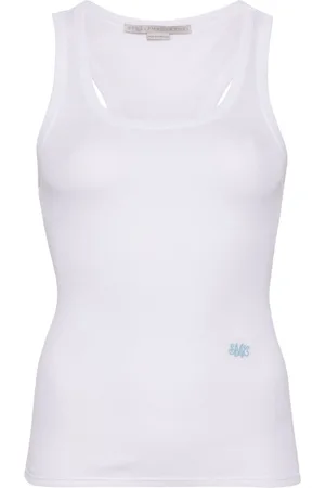 Stella McCartney Logo-embroidered tank top