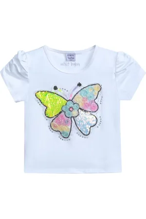 Mimi Tutu Butterfly-appliqué T-shirt