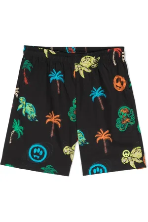 BARROW Palm tree-print shorts