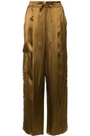 YVES SALOMON Satin cargo pants