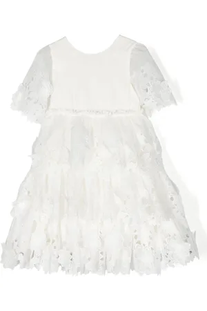 Tartine Et Chocolat Layered floral-lace dress