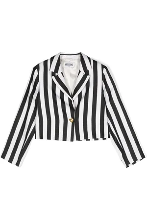 Moschino Striped cropped blazer
