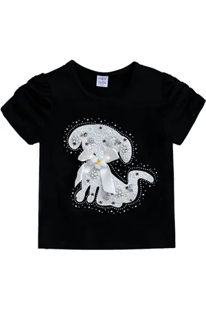 Mimi Tutu Puppy-appliqué T-shirt