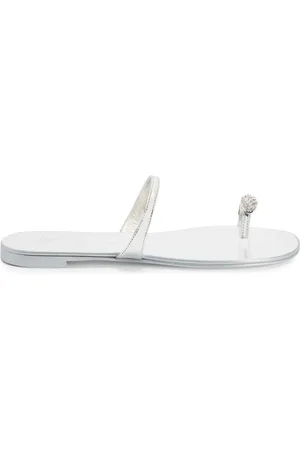Giuseppe Zanotti Ring embellished toe-loop flat sandals
