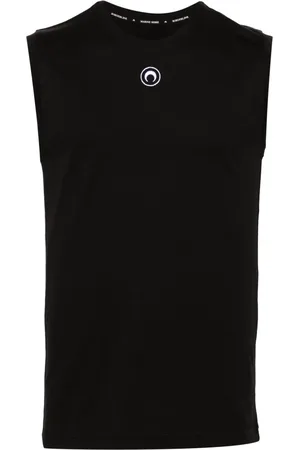 Marine Serre Basic Moon cotton tank top