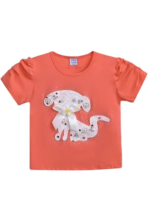 Mimi Tutu Puppy-appliqué T-shirt