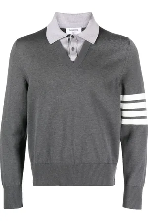 Thom Browne 4-Bar stripe layered jumper