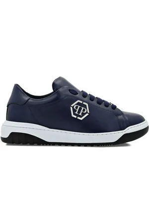 Philipp Plein Logo-appliqué leather sneakers