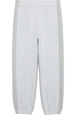FIVE CM Two-tone cotton-blend track pants