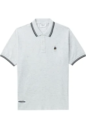 Chocoolate Logo-appliqué cotton polo shirt