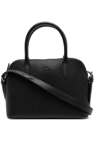 Lacoste Chantaco piqué leather mini tote bag