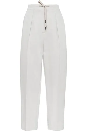 Brunello Cucinelli Straight-leg gabardine trousers