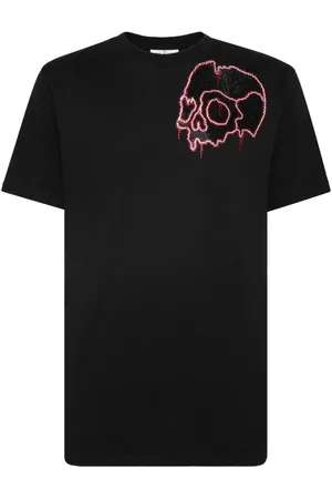 Philipp Plein Rhinestone-skull cotton T-shirt