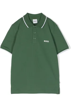 HUGO BOSS Logo-print cotton polo shirt