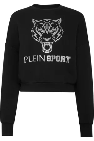 Philipp Plein Tiger-print cropped sweatshirt