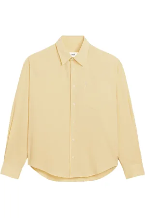 Ami Logo-embroidered cotton shirt