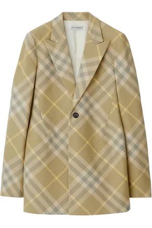 Burberry Checked tailored single-breasted blazer
