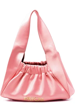 Patou Le Biscuit satin tote bag