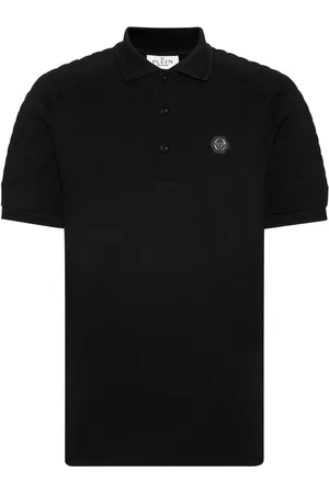 Philipp Plein Logo-appliqué cotton polo shirt
