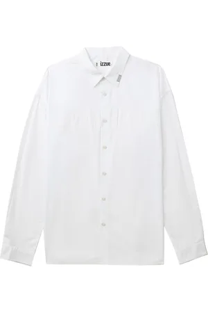 Izzue Appliqué-detailing cotton shirt