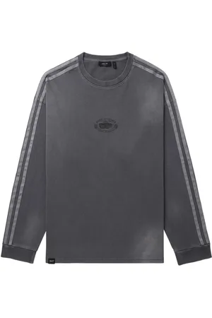 FIVE CM Stripe-trim long-sleeve T-shirt
