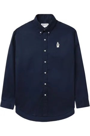 Chocoolate Patch-detail cotton shirt