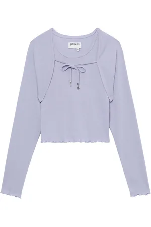 Musium Div. Bolero-layered knitted top
