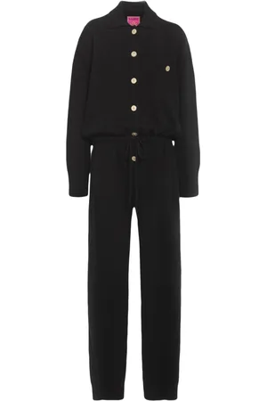 Barrie X Sofia Coppola long-sleeve cashmere jumpsuit