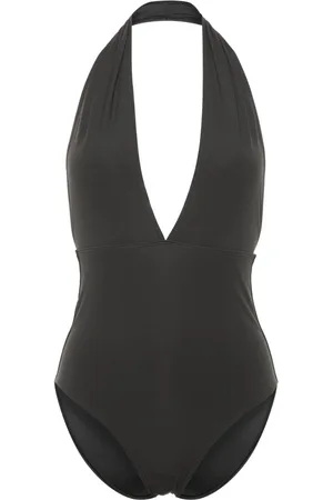 Totême Halterneck stretch-jersey swimsuit