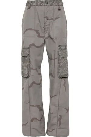 Marine Serre Regenerated wide-leg cargo trousers