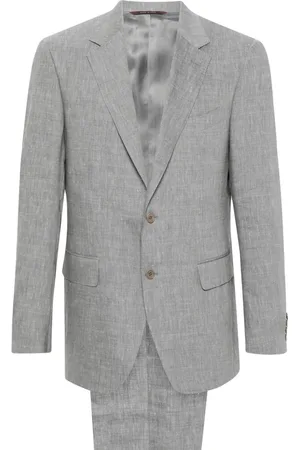 CANALI Slub-texture suit