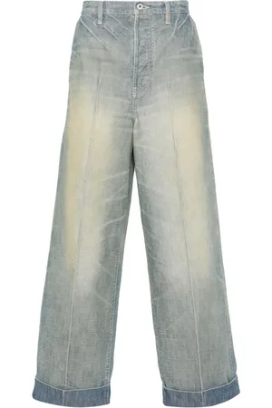 Kenzo Mid-rise tapered-leg jeans