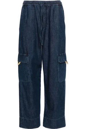VALENTINO GARAVANI VLogo-plaque cargo jeans