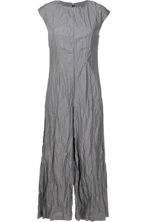 Uma Raquel Davidowicz Crinkled-finish wide-leg jumpsuit