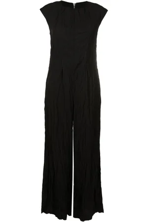 Uma Raquel Davidowicz Crinkled-finish wide-leg jumpsuit