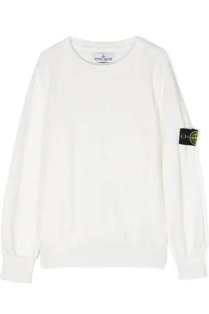 Stone Island Compass-motif cotton jumper