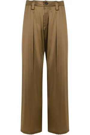Uma Raquel Davidowicz Straight-leg silk trousers