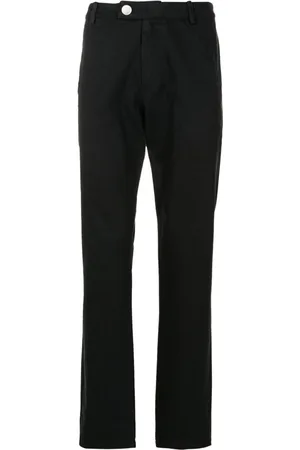Uma Raquel Davidowicz Logo-patch cotton tapered trousers