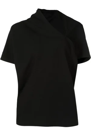 Uma Raquel Davidowicz Asymmetric-neck draped top