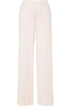 Missoni Chevron-knit wide-leg trousers