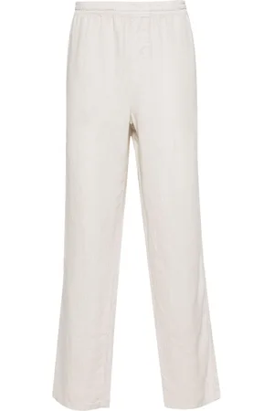 Aspesi Linen straight trousers