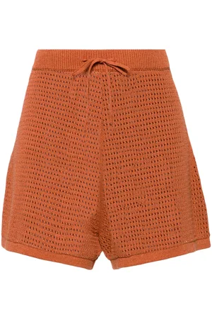Nanushka Jael crochet-knit shorts