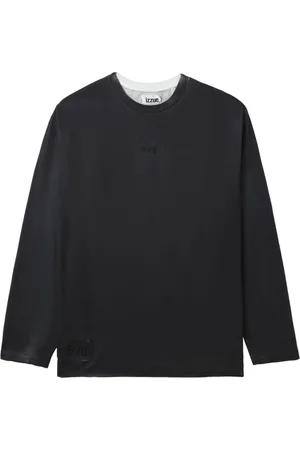 Izzue Graphic-print long-sleeve cotton T-shirt