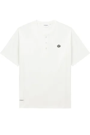 Chocoolate Logo-patch cotton Henley T-shirt