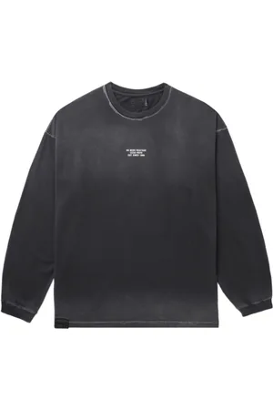 Izzue Slogan-print long-sleeve cotton T-shirt